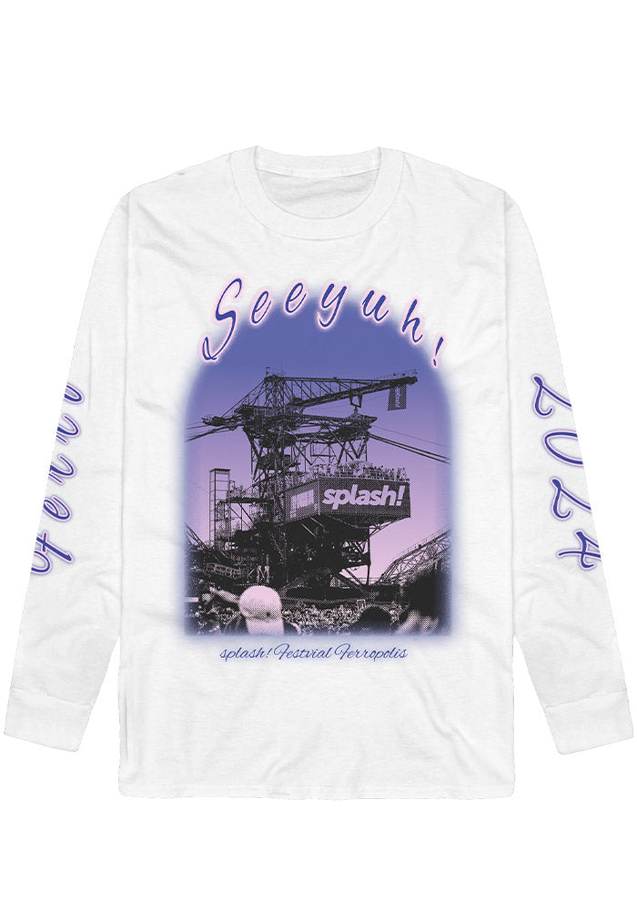 Splash! Festival - Airbrush White - Longsleeve | Men-Image