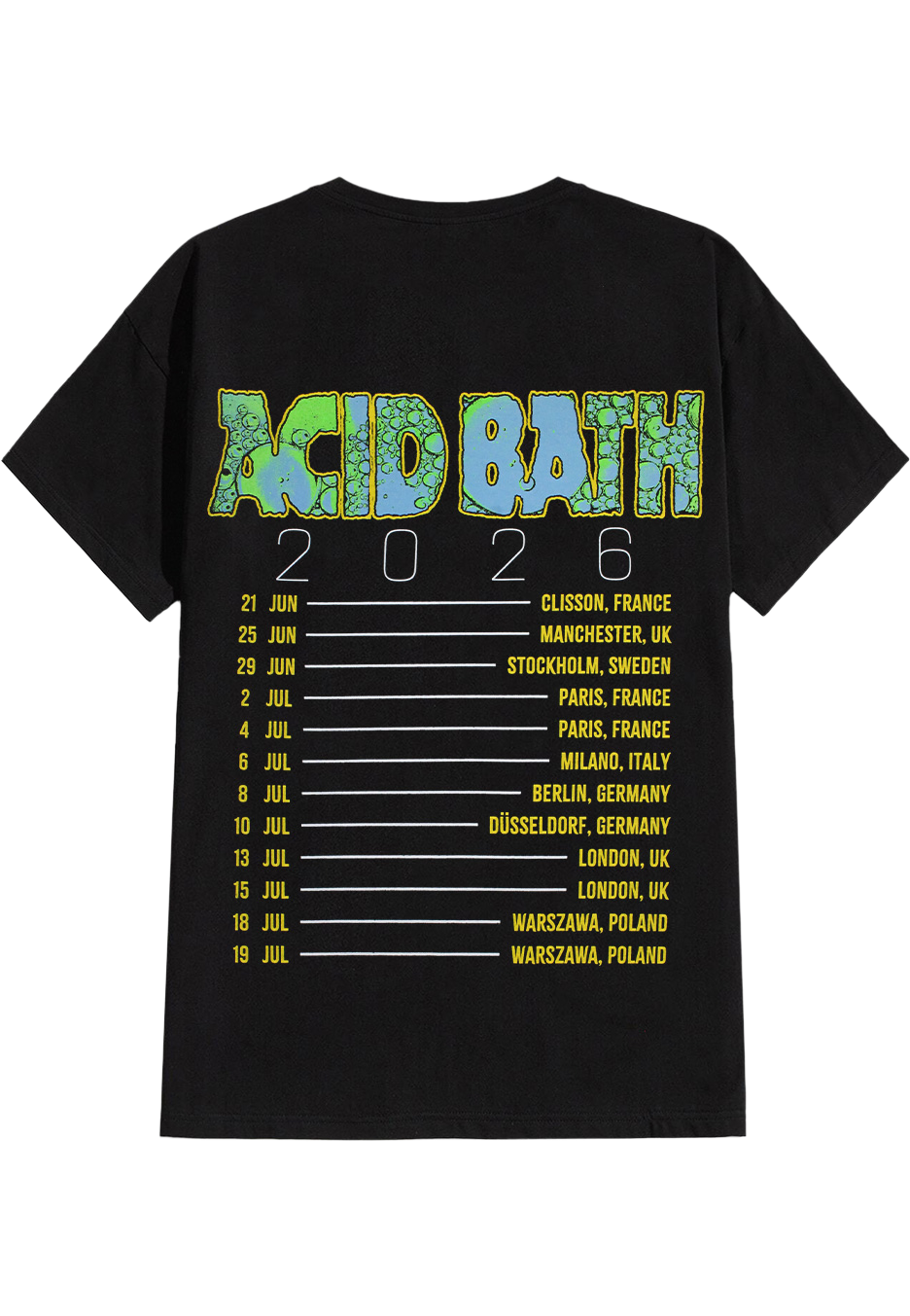 Acid Bath - Crown Skull Tour 2026 - T-Shirt | Neutral-Image